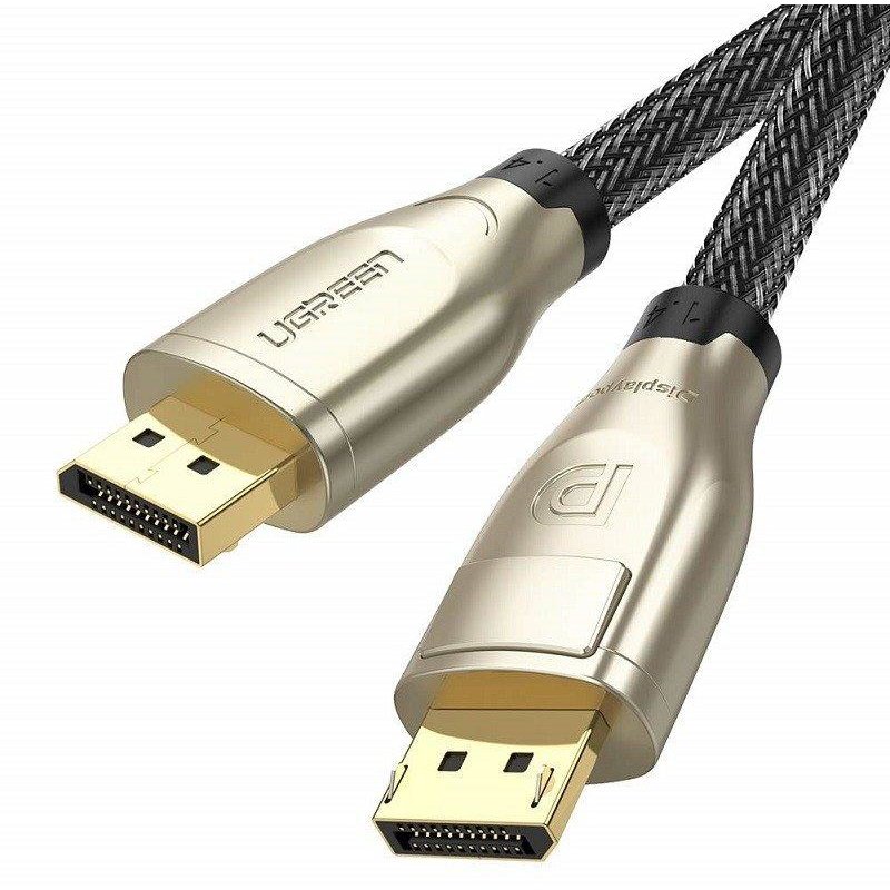 Cablu video DP112 DisplayPort tata - DisplayPort tata 8K 60Hz HDR 3D 32Gbps 2m Negru/Argintiu