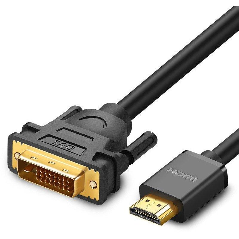 Cablu video HD106 DVI tata - HDMI tata 4K 60Hz 3m Negru