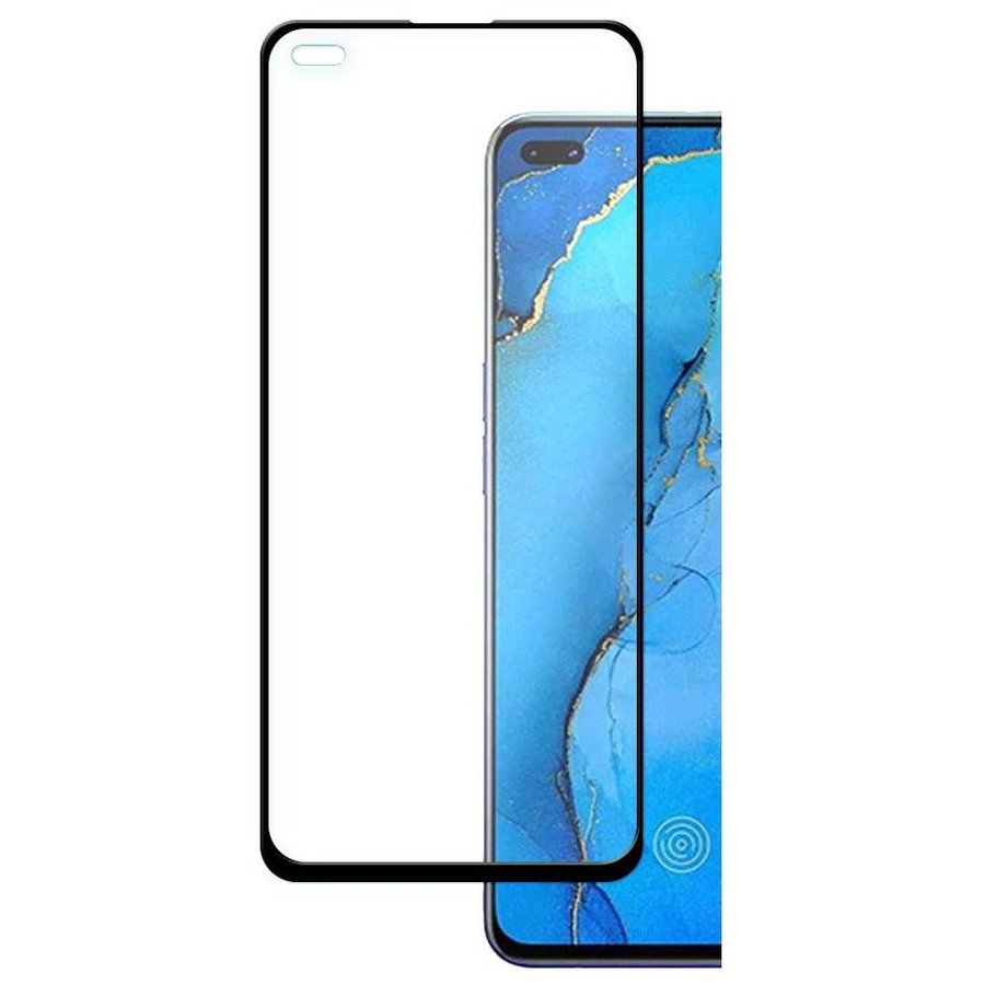 Folie protectie Full Glue Cover compatibila cu Oppo Reno 3 Pro Black