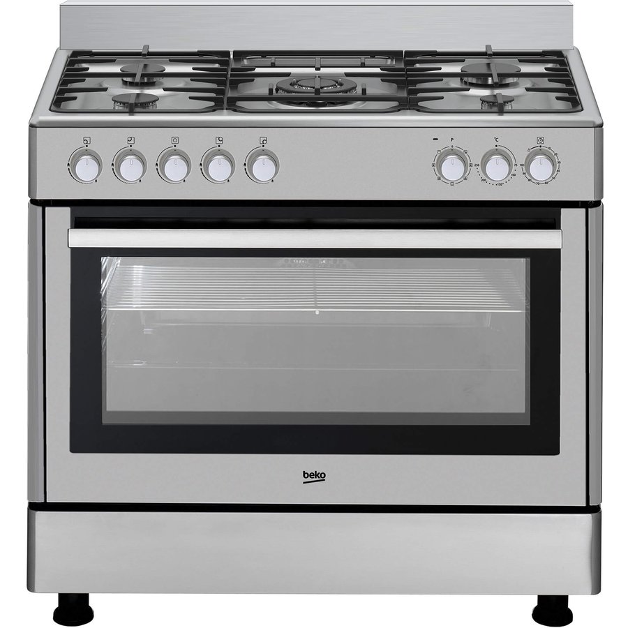 Aragaz GM15121DX Gaz 5 Arzatoare Cuptor Electric  Inox