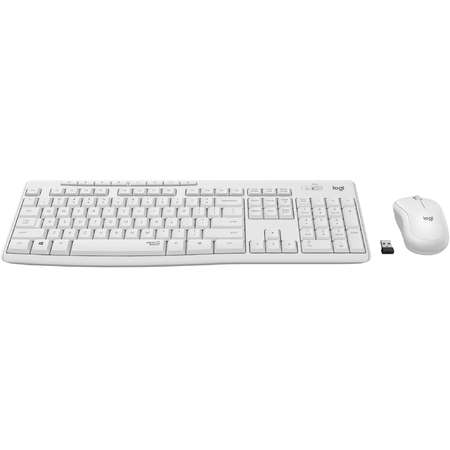 Kit tastatura si mouse Logitech MK295 Silent US White