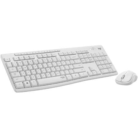 Kit tastatura si mouse Logitech MK295 Silent US White