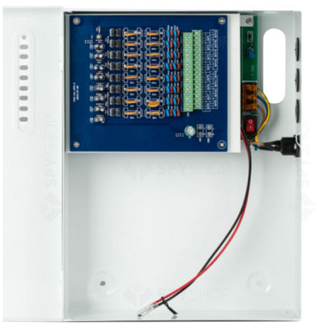 Sursa cu backup 16 canale 12 V 16A Metal