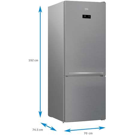 Combina frigorifica Beko RCNE560E40ZXBN 501 Litri Clasa E Argintiu