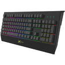 Tastatura Delux KM9037 Interfata USB Iluminare LED RGB Black