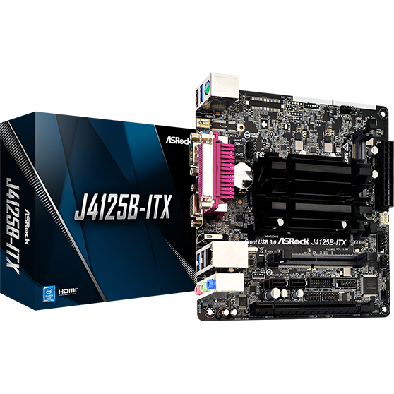 Placa de baza J4125B-ITX Intel Celeron J4125 2.7 GHz DDR4 SODIMM 3xSATA UHD 600 mITX MB