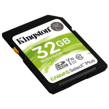 Card Kingston Resigilat Canvas Select Plus 32GB SDHC Clasa 10 UHS-I