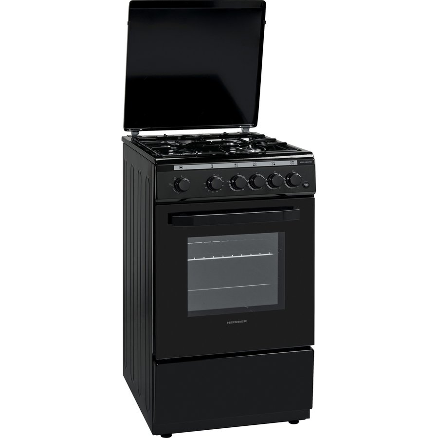 Aragaz HFSC-V50LITBK Gaz 4 arzatoare 50 Litri Negru