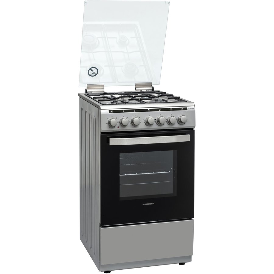 Aragaz Mixt HFSC-V60LITGC-SL 4 arzatoare 60 Litri Argintiu
