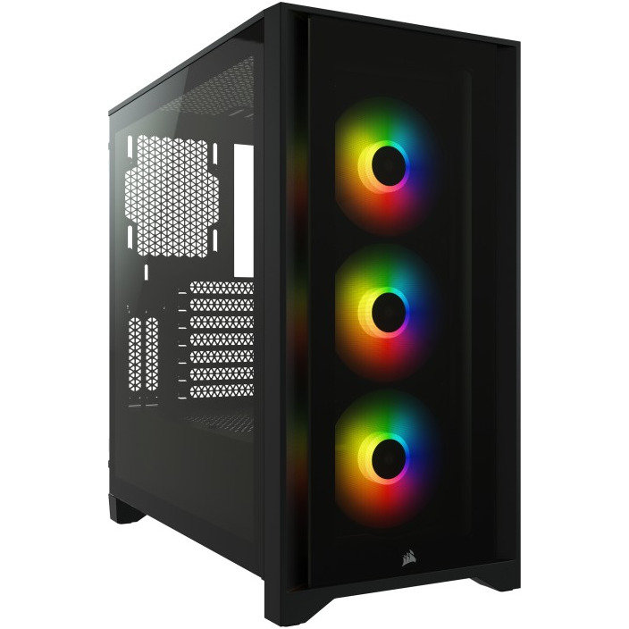 Carcasa iCUE 4000X RGB Tempered Glass Black