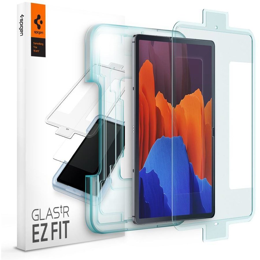 Folie sticla cu sistem de montare Case friendly GLAS.tR EZ FIT compatibila cu Samsung Galaxy Tab S7 Plus / Tab S8 Plus 12.4 inch