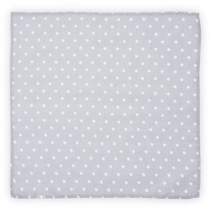 Scutec pled din muselina 10340091909 80x80cm Grey Dots