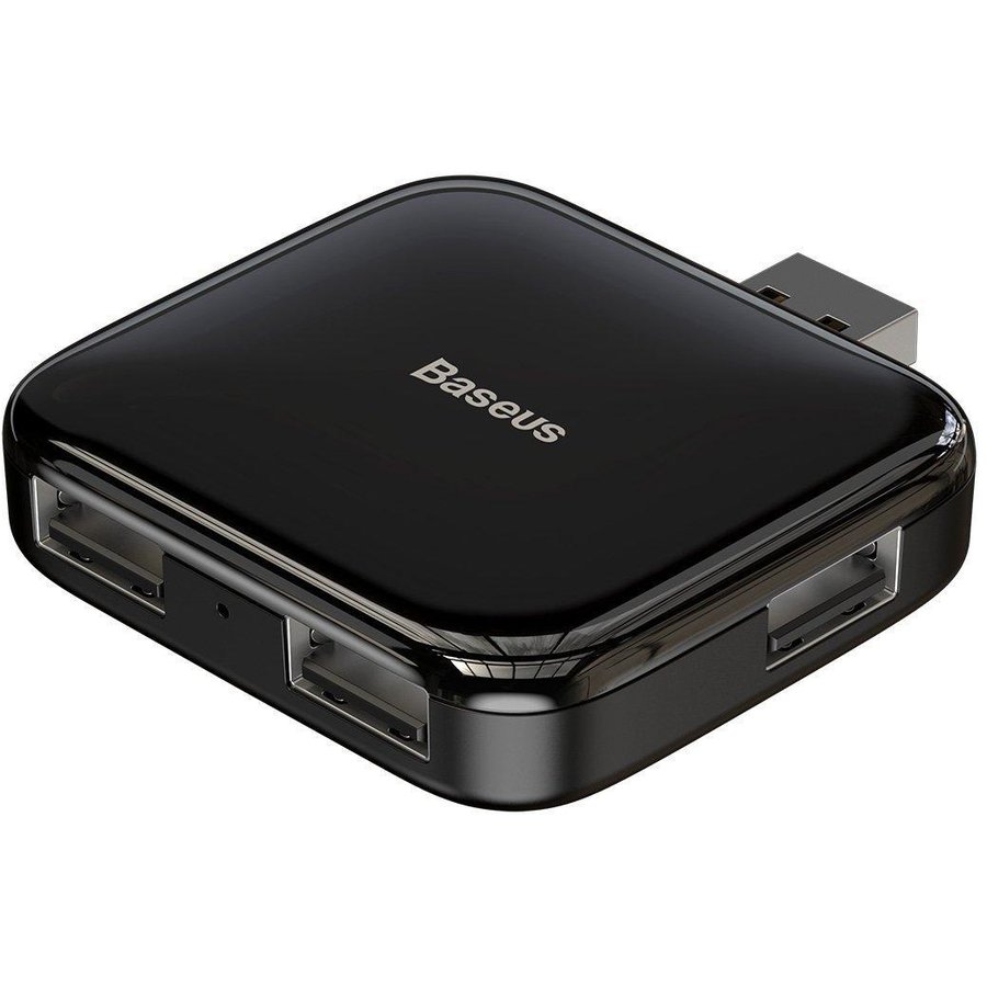 Adaptor HUB 4-in-1 Fully Folded USB - 4x USB 2.0 Negru