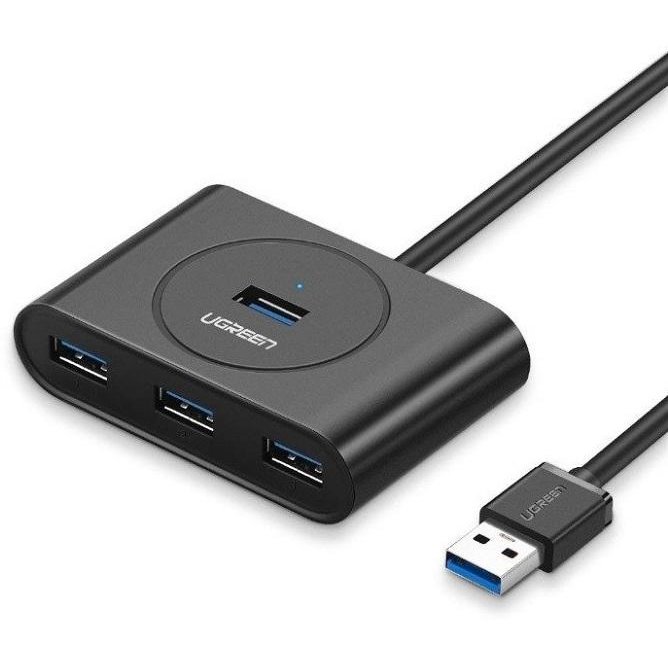 Adaptor HUB 5-in-1 CR113 USB - 4x USB 3.0 1x Micro USB 50cm Negru