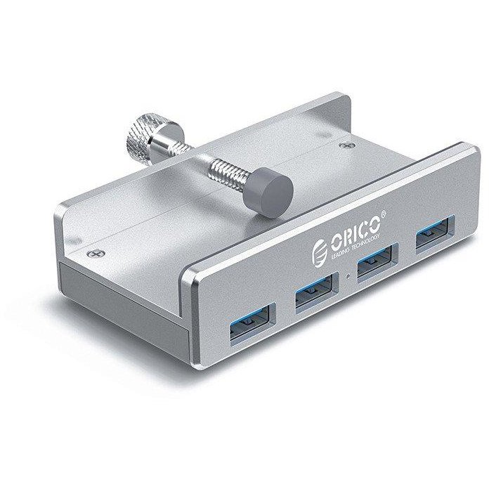 Adaptor HUB aluminiu 4-in-1 MH4PU USB - 4x USB 3.0 cablu USB 1m inclus Silver