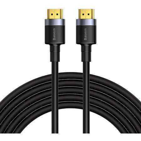 Cablu Baseus Cafule HDMI tata - HDMI tata, 4K, 60Hz, 18Gbps, 5m, Negru/Gri