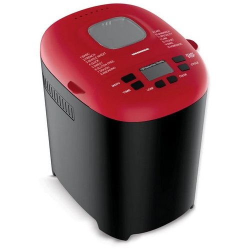 Masina de paine HBM-915BKR 550W 700 - 900 grame 15 programe Negru / Rosu