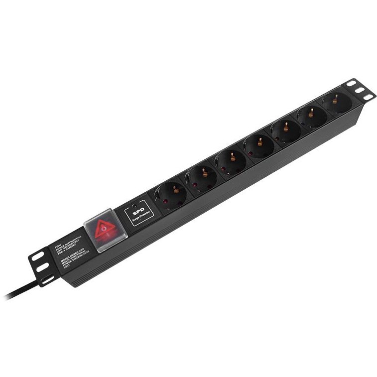 PDU 19 inch 7 prize 2m Black
