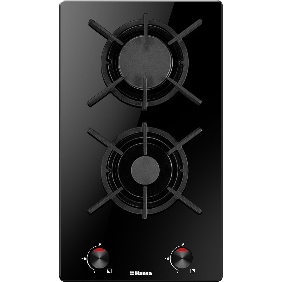 Plita incorporabila Hansa BHKS330500 Gaz 2 arzatoare Negru