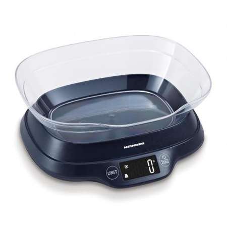 Cantar de bucatarie cu bol Heinner HKSB-TC5P Linnen  5kg Negru