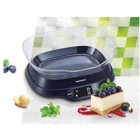 Cantar de bucatarie cu bol Heinner HKSB-TC5P Linnen  5kg Negru