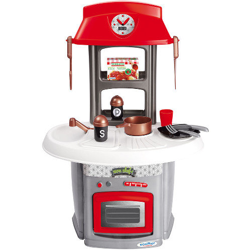 Bucatarie Italiana de jucarie 100% Chef cu 13 accesorii