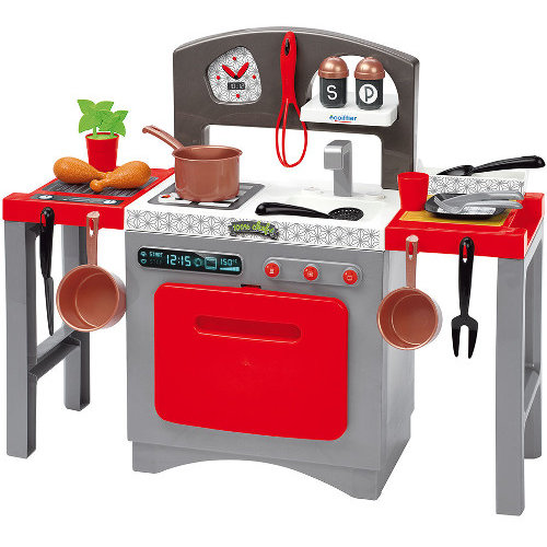 Bucatarie de jucarie Modulara 100% Chef cu 18 accesorii