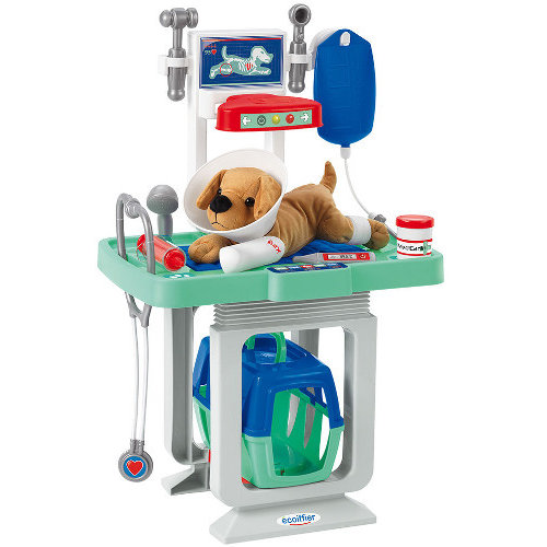Set de joaca Clinica Veterinara cu Catelus si 15 accesorii