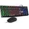 Kit Tastatura si Mouse Mafiti Gaming iluminate 7 culori USB 3200DPI