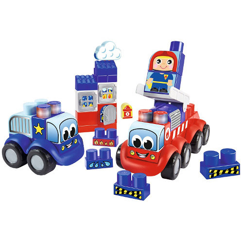 Set de constructii cu Masinute de Interventie Abrick