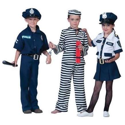 Costum politist baieti OEM Albastru inchis Marime 104