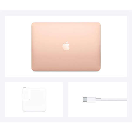 Laptop MacBook Air 13 M1 2020 Retina 13.3 inch WQXGA Apple M1 Octa Core 8GB DDR4 512GB SSD Gold INT Keyboard