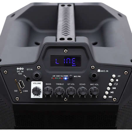 Boxa portabila Samus SOUNDTECH 10 80W LED Bluetooth Microfon Black