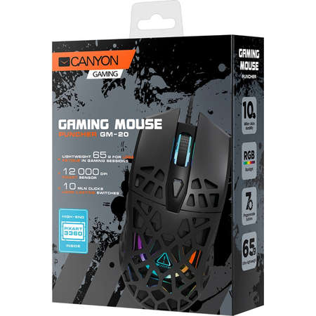 Mouse Gaming Canyon GM-20 Puncher Negru
