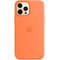 Husa Apple iPhone 12 Pro Max Silicone Case with MagSafe Kumquat