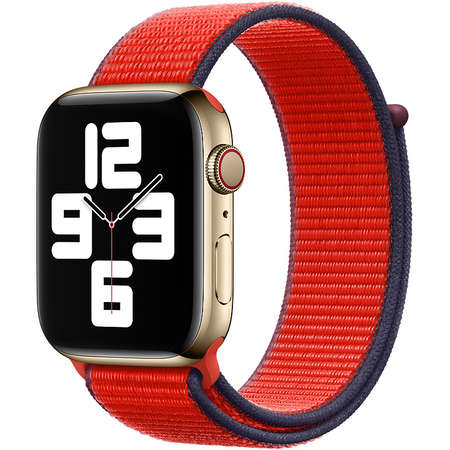 Curea smartwatch Apple Watch 44mm Band: (PRODUCT)RED Sport Loop (Seasonal Fall 2020)