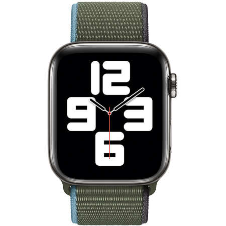 Curea smartwatch Apple Watch 44mm Band: Inverness Green Sport Loop (Seasonal Fall 2020)