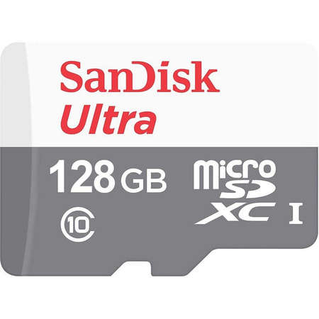 Card Sandisk microSDXC Ultra 128GB 100Mbs Clasa 10 cu adaptor SD