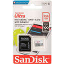 Card Sandisk microSDXC Ultra 256GB 100Mbs Clasa 10 cu adaptor SD
