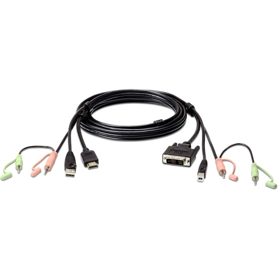 Cablu Aten USB HDMI - DVI-D 1.8m Black