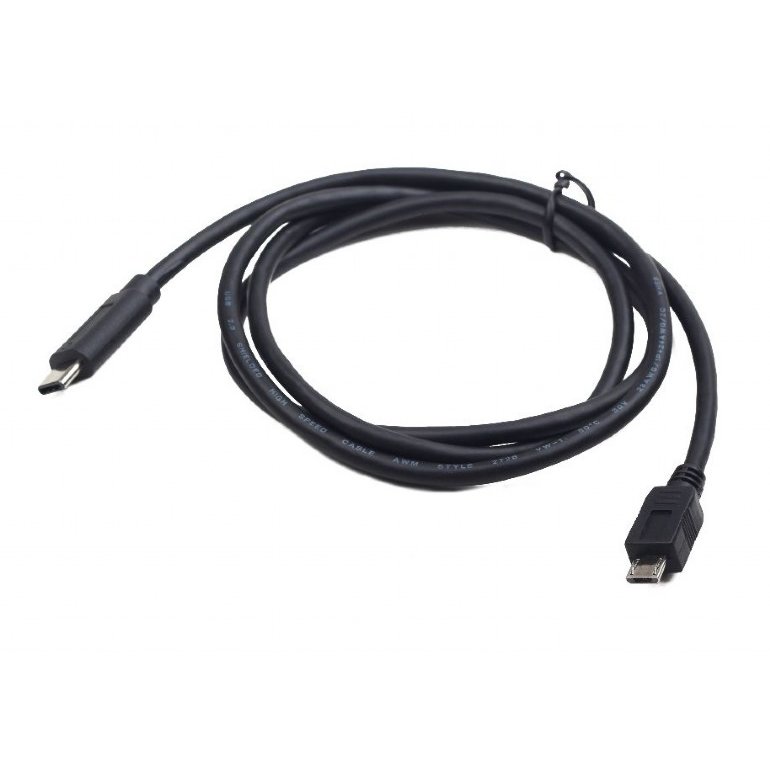 Cablu de date USB-C - MicroUSB 1m Black