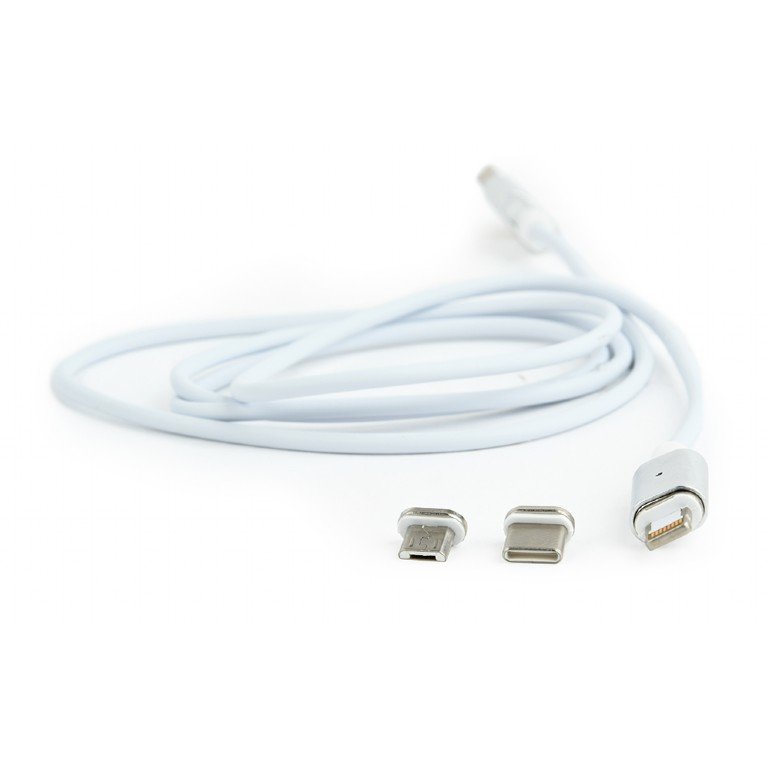 Cablu de date USB A - 8-pin 1m Silver