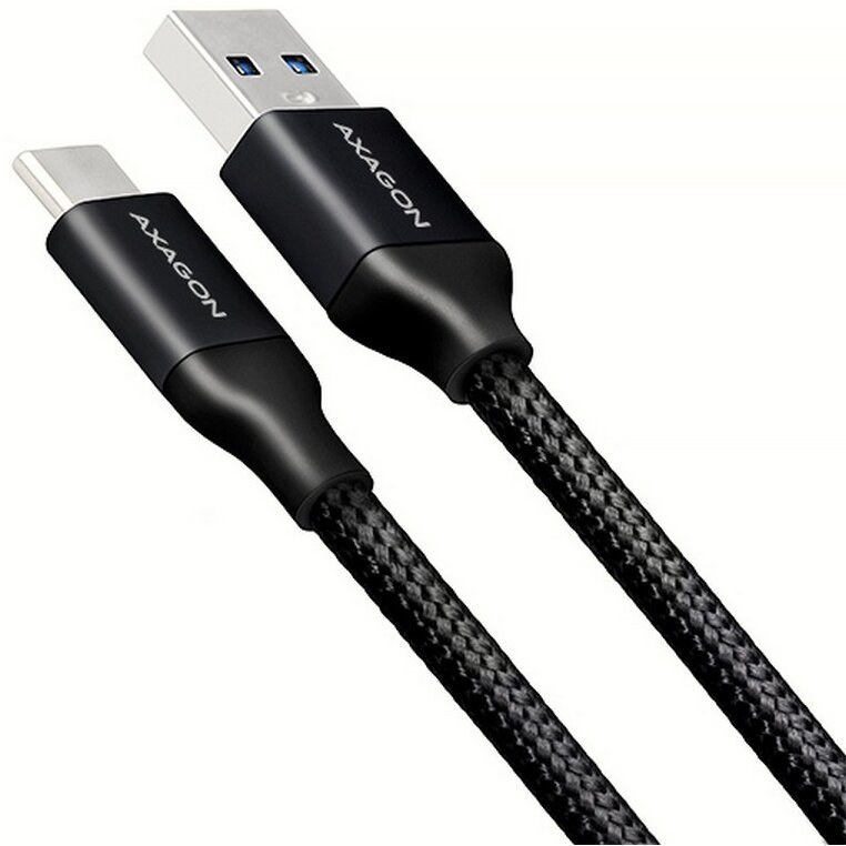 Cablu de date USB-A - USB-C 0.5m Black