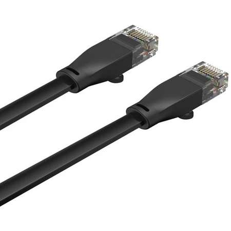 Cablu UNITEK C1811GBK Flat UTP Ethernet Cat.6 3m Negru