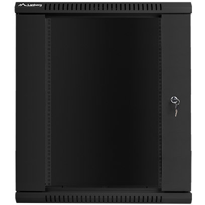 Rack de perete Lanberg 19'' demontat, pachet plat, 15U/600x600mm, negru - imagine 2