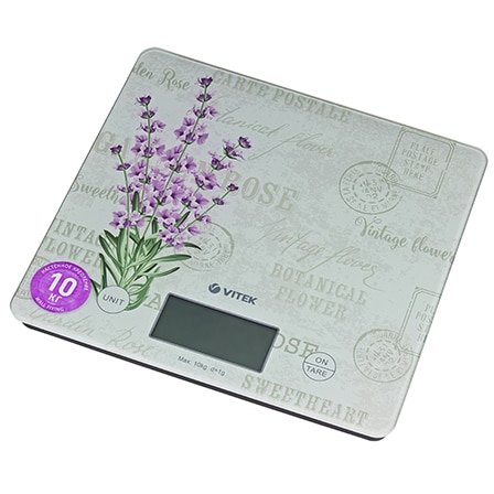 Cantar de bucatarie VT-8020 10kg Alb Violet