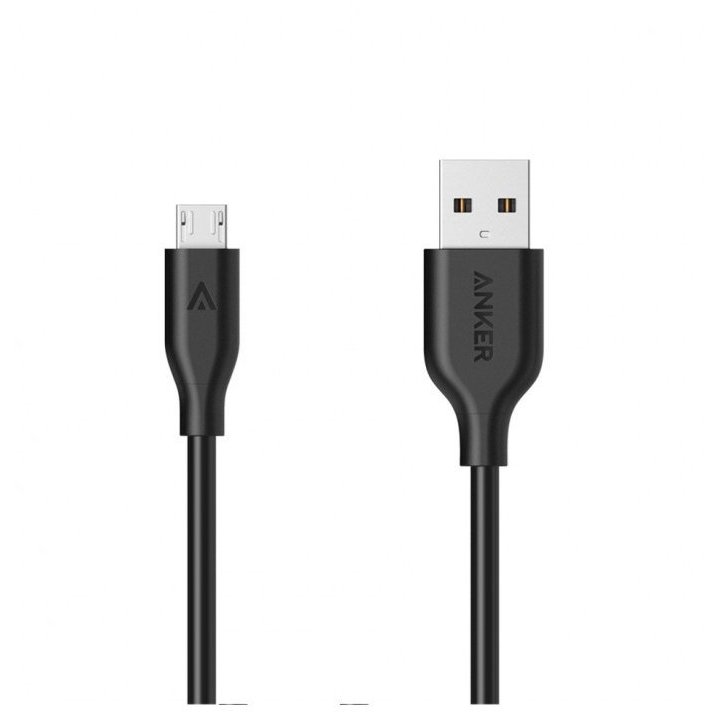 Cablu de date PowerLine USB - MicroUSB 1.8m Black