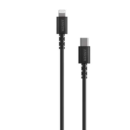 Cablu de date Anker MFI PowerLine Select USB-C - Lightning 0.91m Black