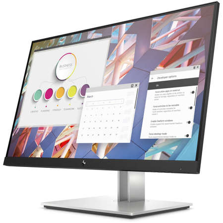 Monitor LED HP EliteDisplay E24 G4 23.8 inch 5ms Black Silver