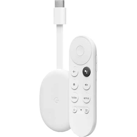 Media player Google Chromecast TV 4K HDMI Bluetooth Wi-Fi Telecomanda Alb